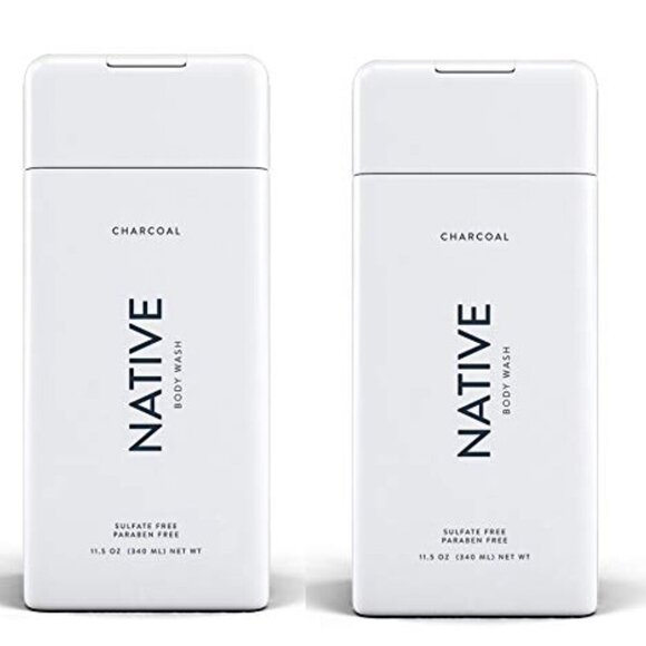 Native 2pack Body Wash CHARCOAL Fresh Ocean Scent 11.5 oz 340ml - Picture 5 of 8